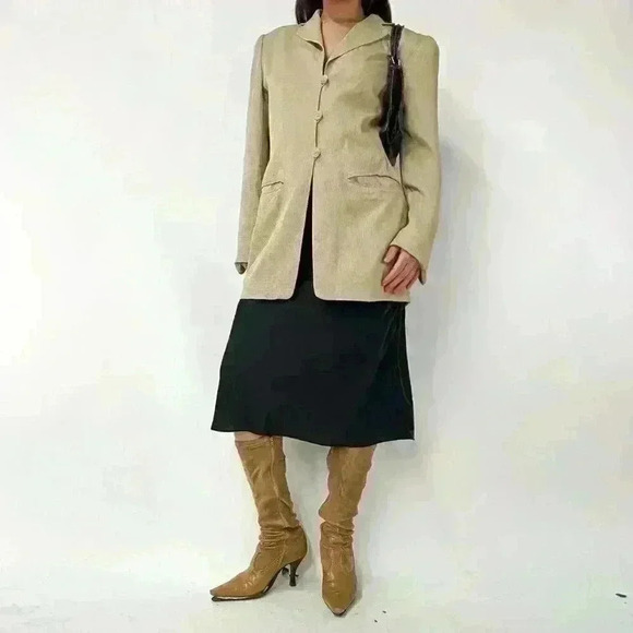 90s hounds tooth vintage blouse - Picture 3 of 8